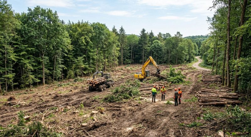 Pine Tree Clearing in Gwinnett County, GA